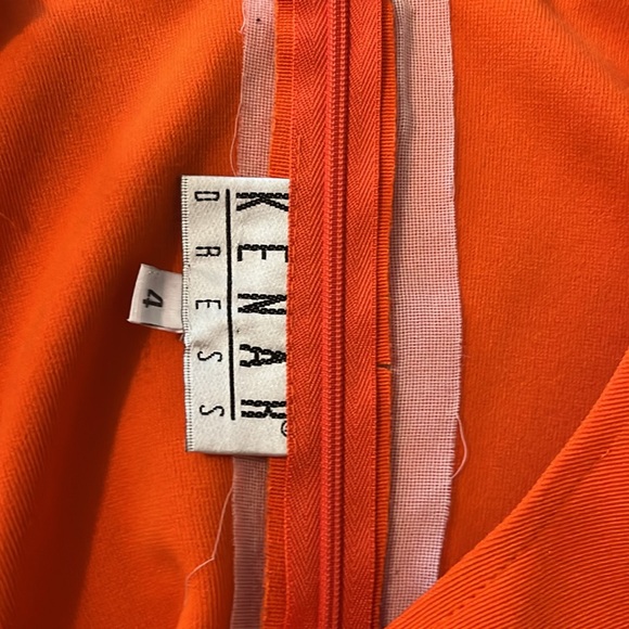 Kenar orange bodycon dress. - Picture 3 of 3